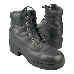 Harley Davidson Cynwood Motorcycle Boots Women’s us Size 8.5 Lace up Style